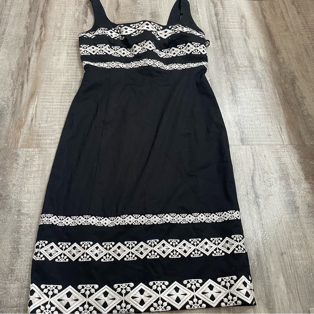 WHBM Embroidered Tank Dress Size 4